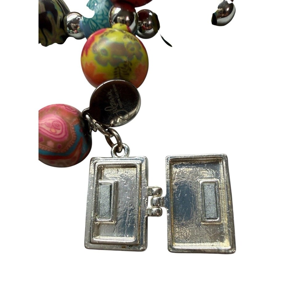 Jilzara Premium Clay Bead Stretch Bracelet Multicolor Angel Box Charm - Picture 3 of 4